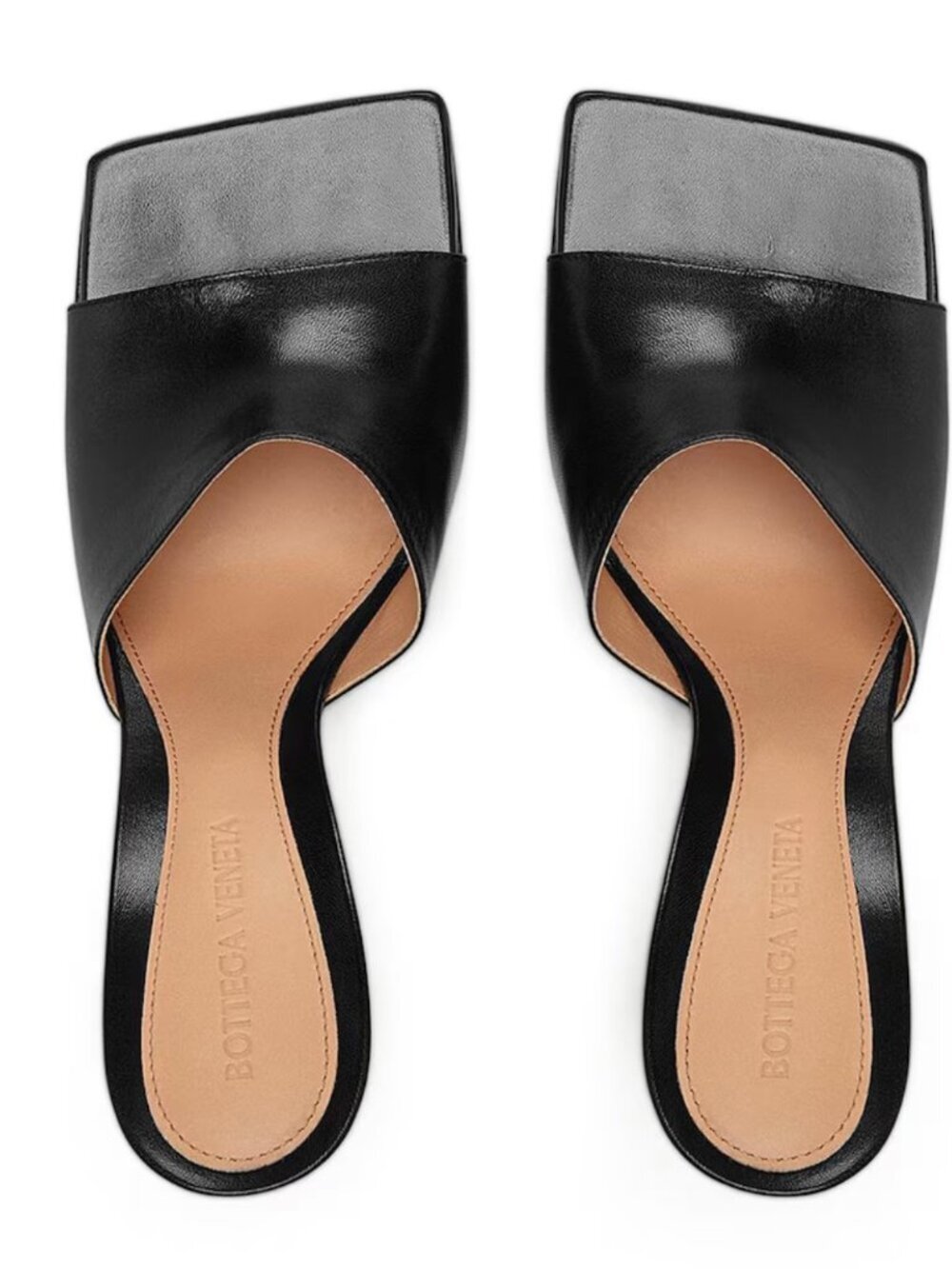 Bottega Veneta Stretch Mule 90 Black Leather Heels 36.5 Like New Worn Once - Picture 2 of 7